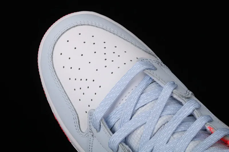 All categories Air Jordan Jordan series basketball shoes Air Jordan 1 Mid Air Jordan 1 Mid AJ1 Joe 1 snowflake ice blue color mid-top basketball shoes 555112-400